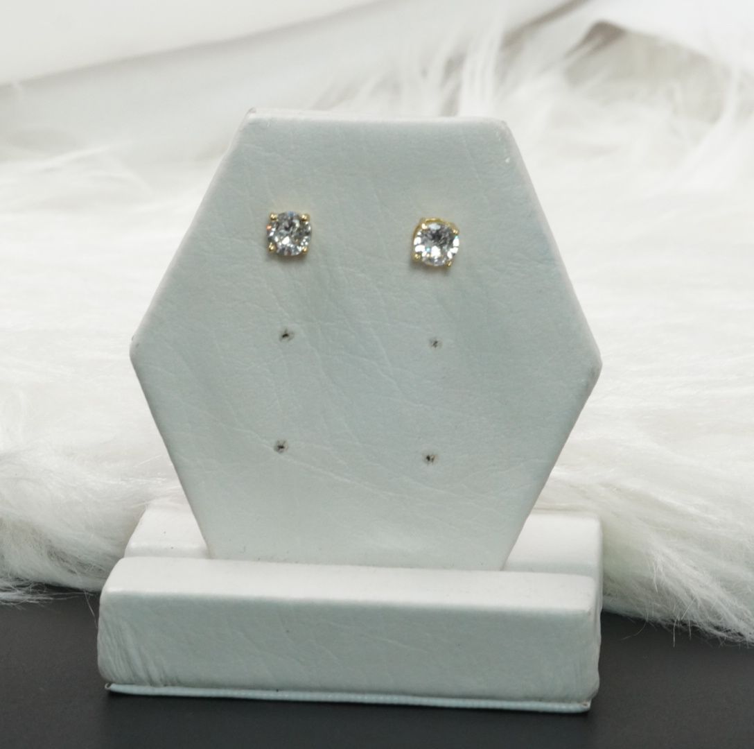 TOPO CIRCULAR BLANCO TIPO DIAMENTE DOR#5